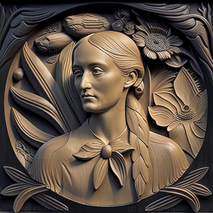 3D model Marianne North (STL)